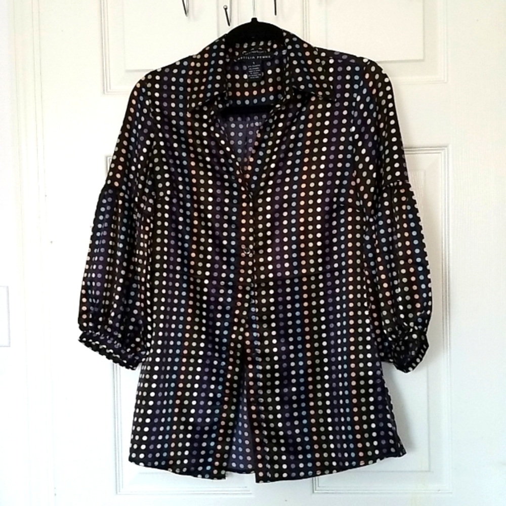 AF Black Polka Dot Design Women SS